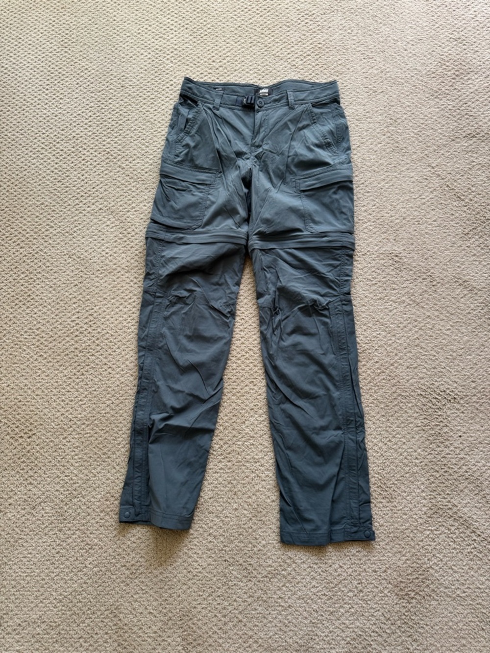 Men's Convertible Tactical Cargo Pants - Charcoal